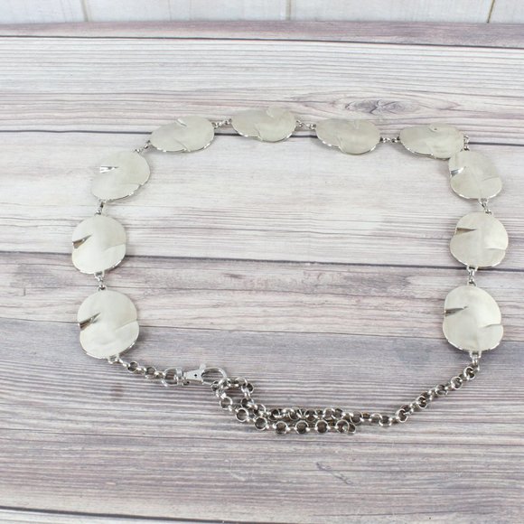 Women's Silver Fashion Chain Waist Belt Size 32" - Picture 6 of 9